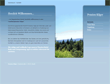 Tablet Screenshot of pension-kilger.de